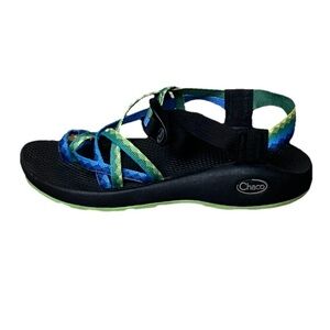 Chaco ZX/2 Yampa Women’s 7 – Blue Green Sport Sandals Celery Strap Hiking Water